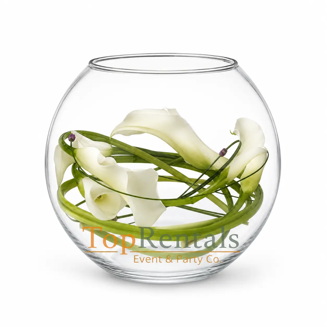 Fish Bowl with Lilies